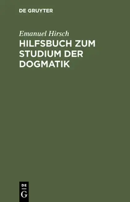 Cover of Hilfsbuch Zum Studium Der Dogmatik
