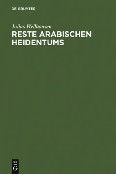 Cover of Reste arabischen Heidentums