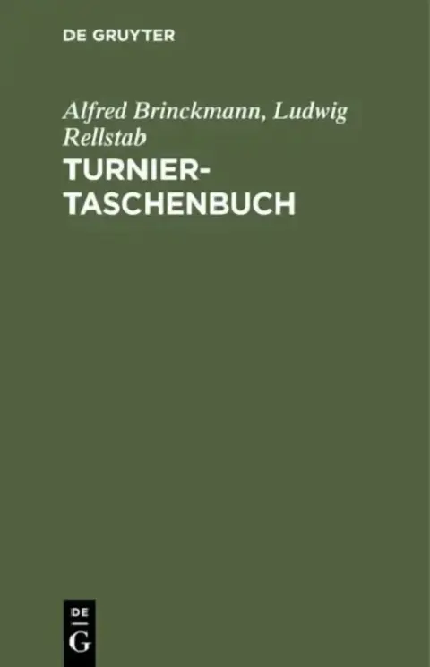 Cover of Turnier-Taschenbuch