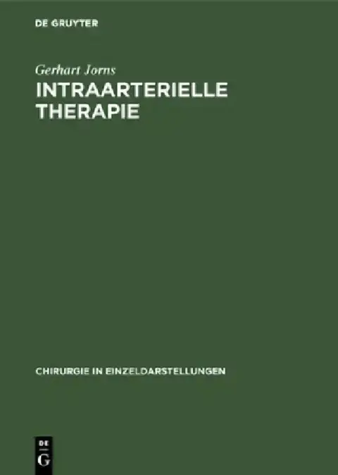 Cover of Intraarterielle Therapie