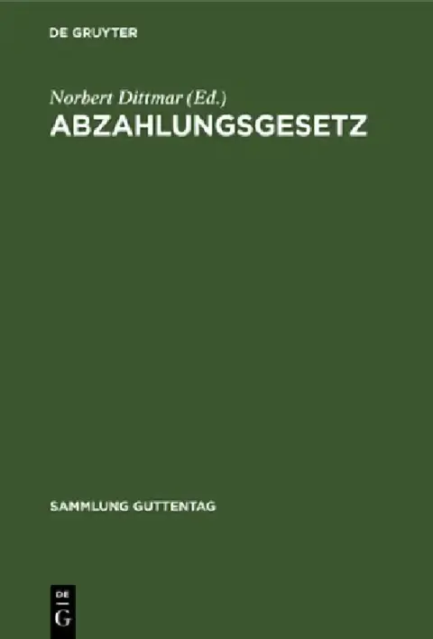 Cover of Abzahlungsgesetz