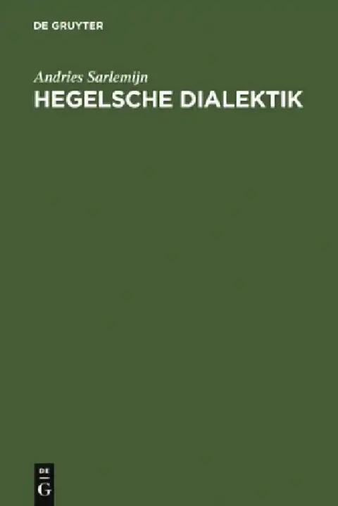 Cover of Hegelsche Dialektik