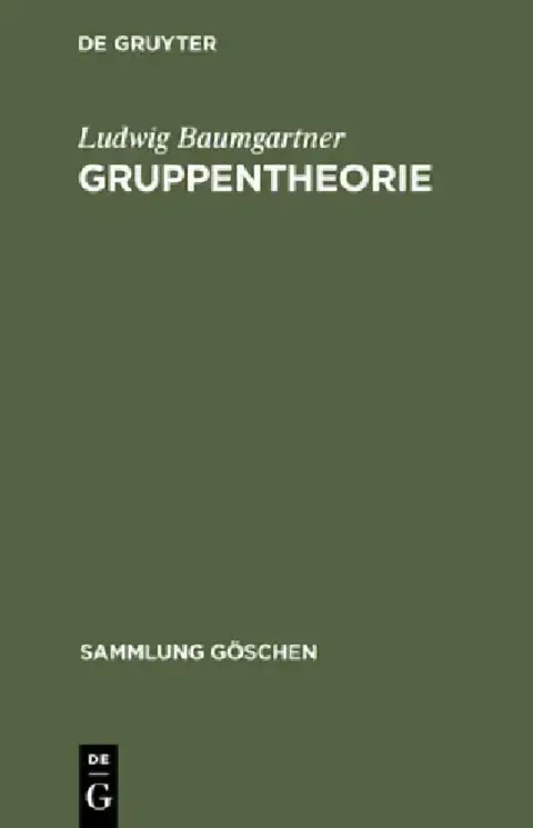 Cover of Gruppentheorie