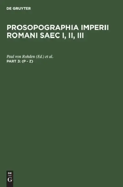 Cover of (P - Z)