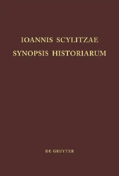 Cover of Ioannis Scylitzae, Synopsis Historiarum