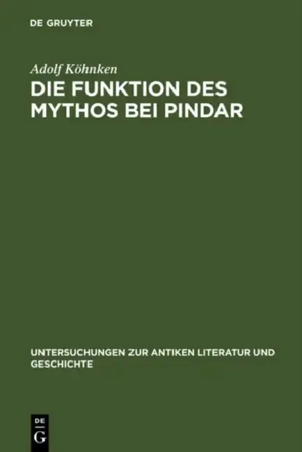 Cover of Die Funktion des Mythos bei Pindar