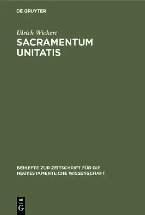 Cover of Sacramentum Unitatis