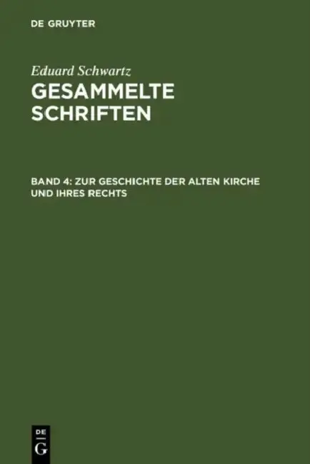 Cover of Zur Geschichte Der Alten Kirche Und Ihres Rechts