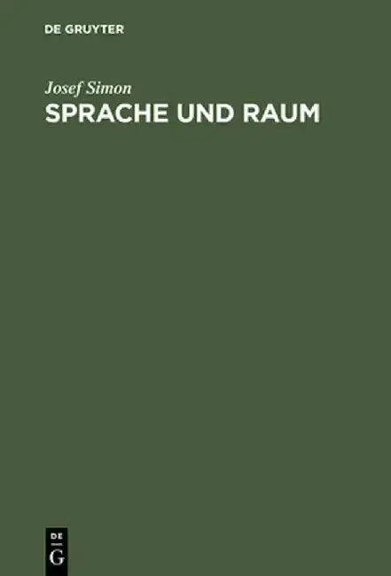 Cover of Sprache Und Raum