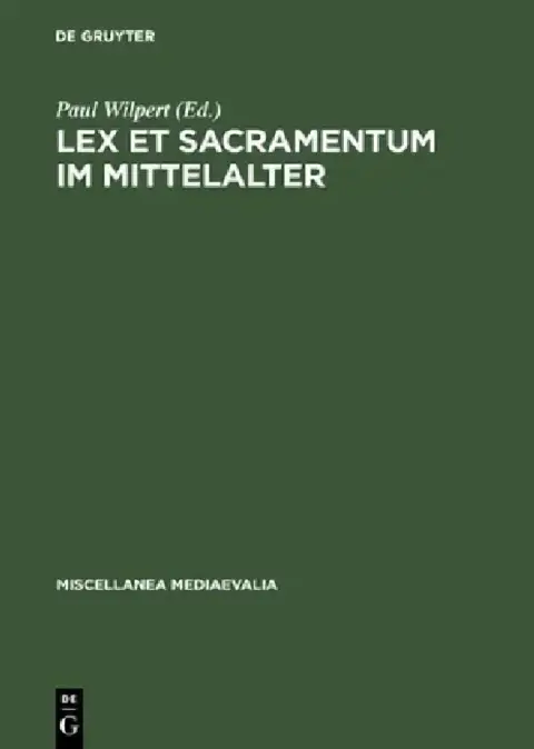 Cover of Lex et Sacramentum im Mittelalter