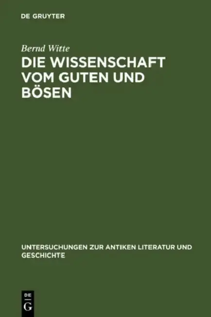 Cover of Die Wissenschaft Vom Guten Und Bösen