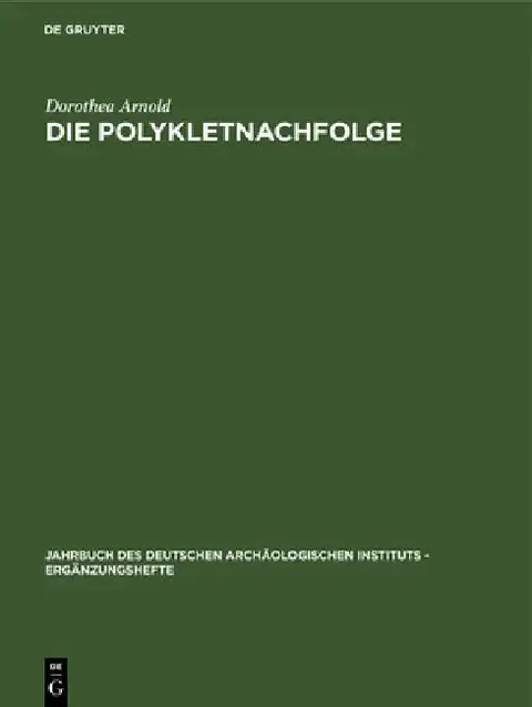 Cover of Die Polykletnachfolge
