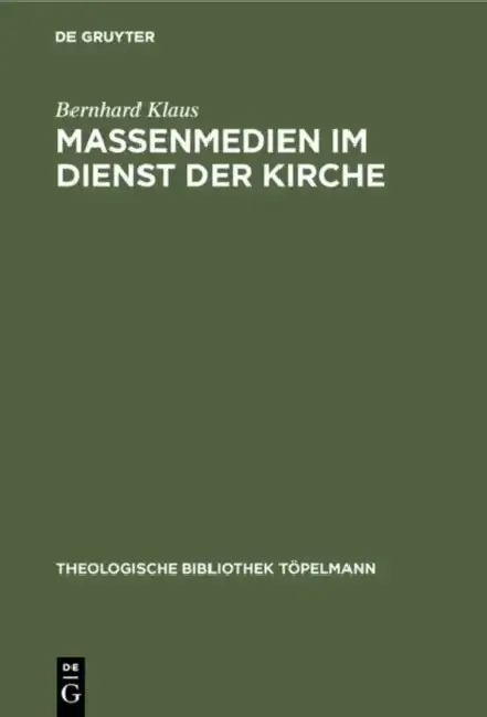 Cover of Massenmedien Im Dienst Der Kirche