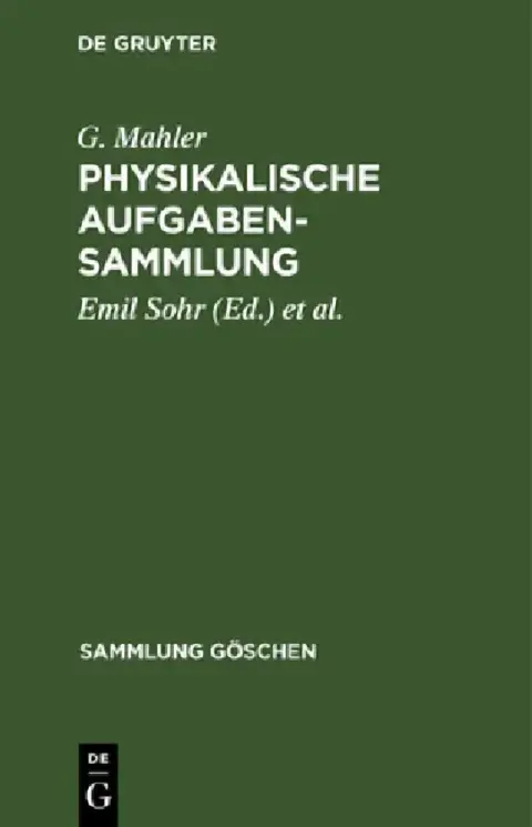 Cover of Physikalische Aufgabensammlung