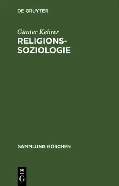 Cover of Religionssoziologie