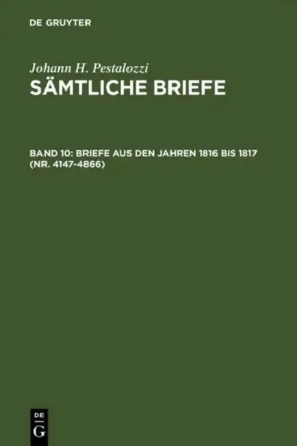 Cover of Briefe aus den Jahren 1816 bis 1817 (Nr. 4147-4866)