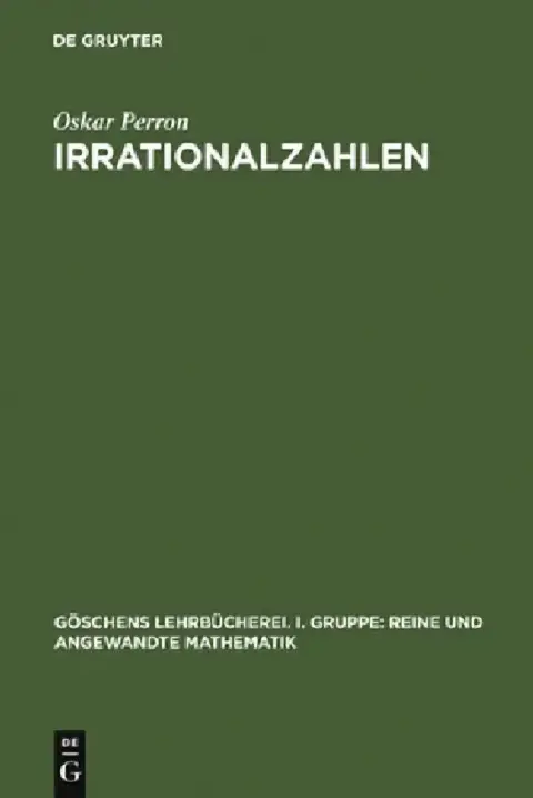 Cover of Irrationalzahlen