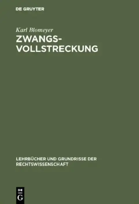 Cover of Zwangsvollstreckung