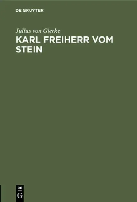 Cover of Karl Freiherr vom Stein