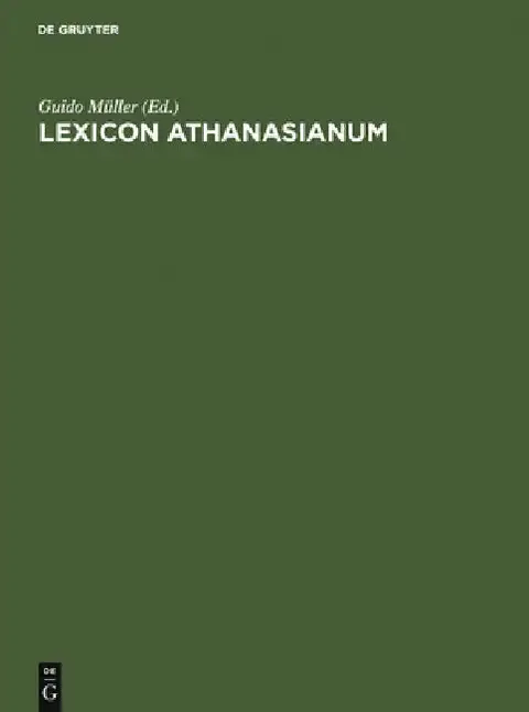 Cover of Lexicon Athanasianum