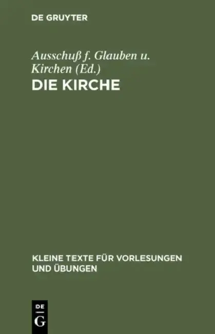 Cover of Die Kirche