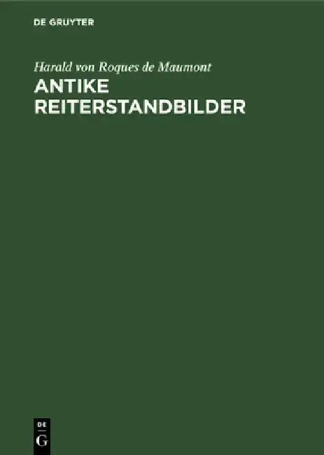 Cover of Antike Reiterstandbilder