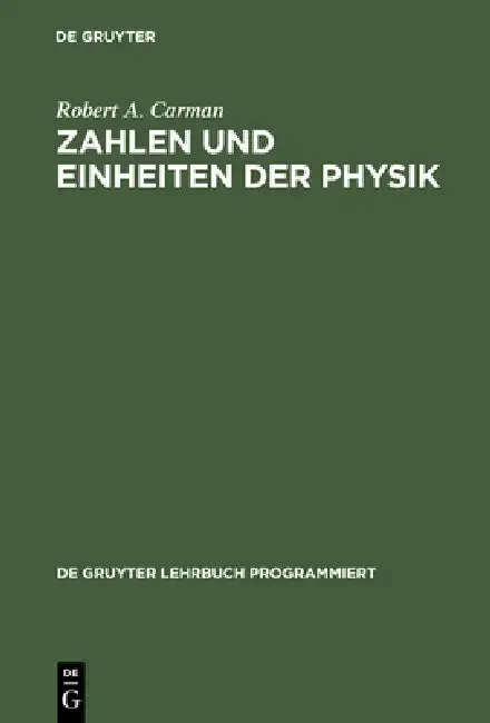 Cover of Zahlen und Einheiten der Physik