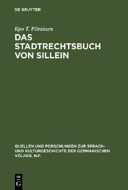 Cover of Das Stadtrechtsbuch von Sillein