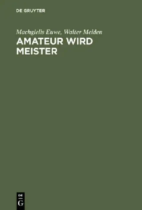 Cover of Amateur wird Meister