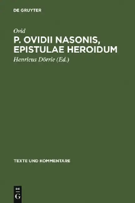 Cover of P. Ovidii Nasonis, Epistulae Heroidum