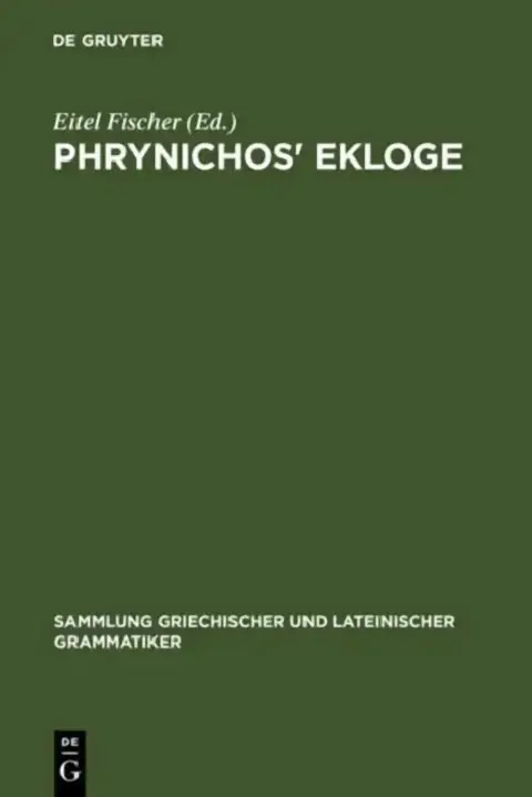 Cover of Phrynichos' Ekloge