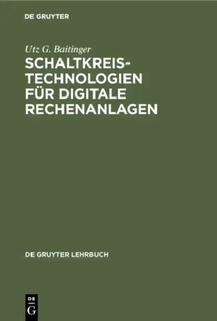 Cover of Schaltkreistechnologien für digitale Rechenanlagen