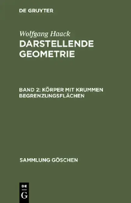 Cover of Körper mit krummen Begrenzungsflächen