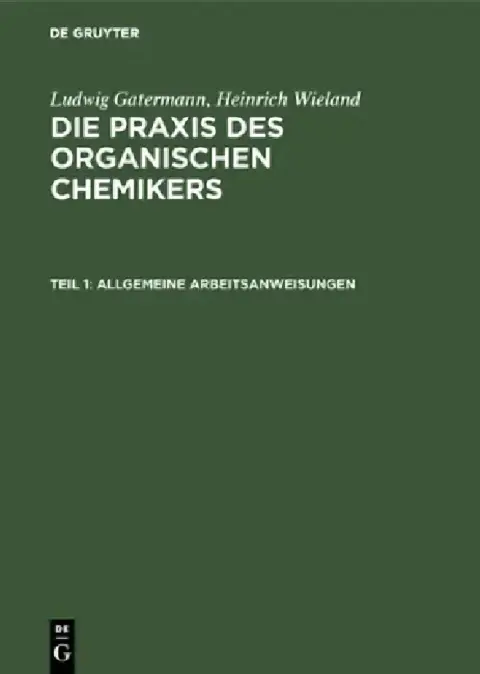 Cover of Allgemeine Arbeitsanweisungen