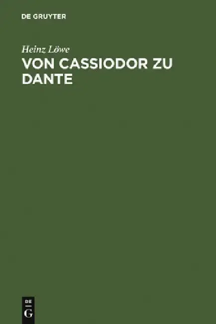Cover of Von Cassiodor Zu Dante