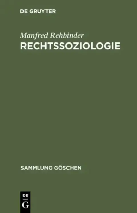 Cover of Rechtssoziologie