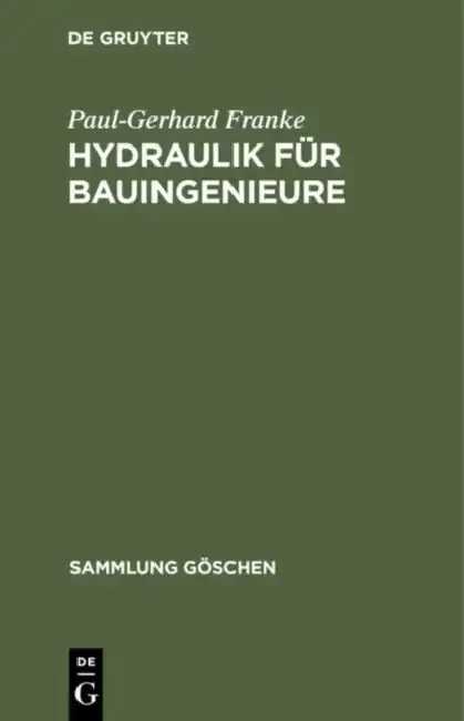 Cover of Hydraulik für Bauingenieure