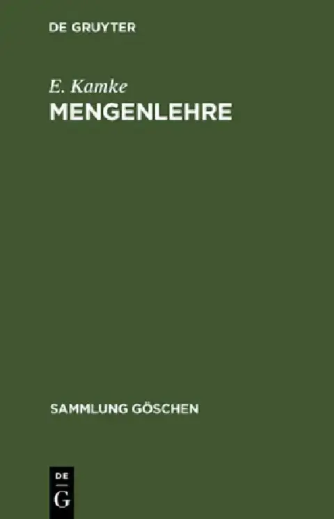 Cover of Mengenlehre