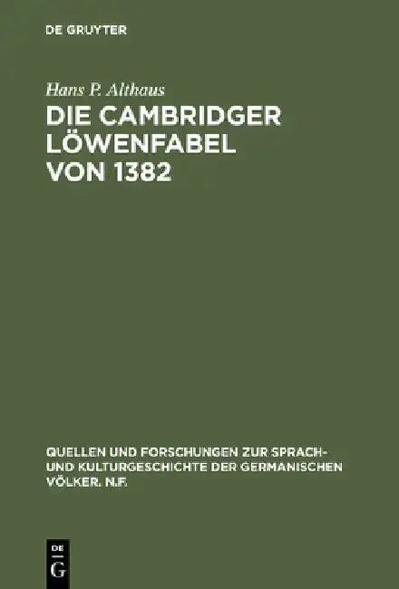 Cover of Die Cambridger Löwenfabel von 1382