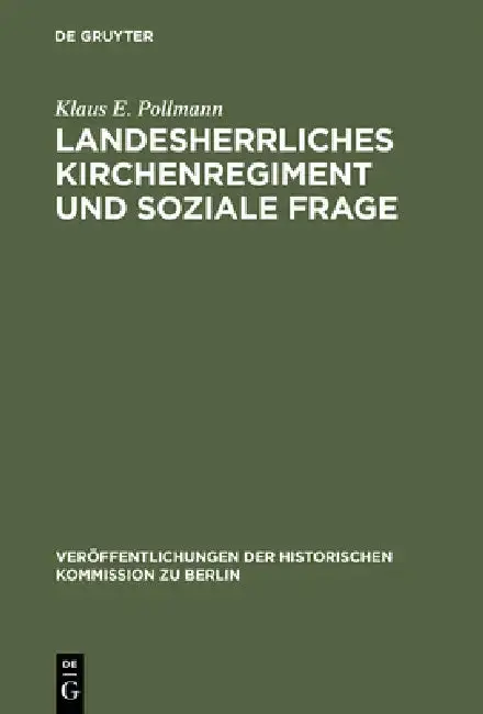 Cover of Landesherrliches Kirchenregiment und soziale Frage