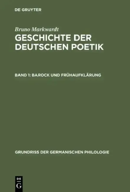Cover of Barock Und Frühaufklärung