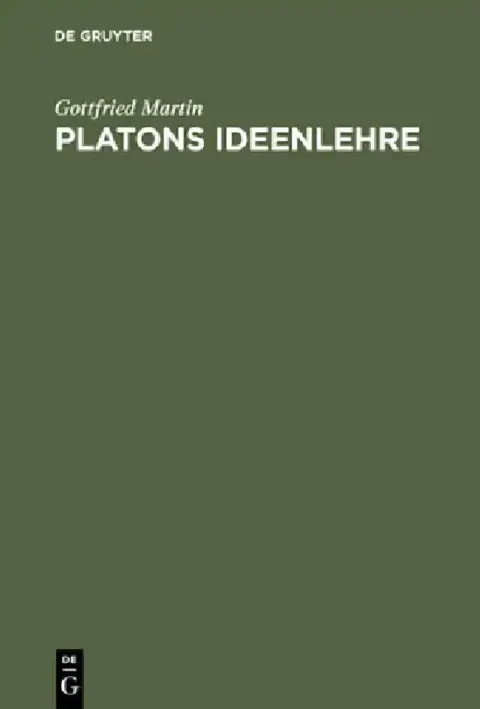Cover of Platons Ideenlehre