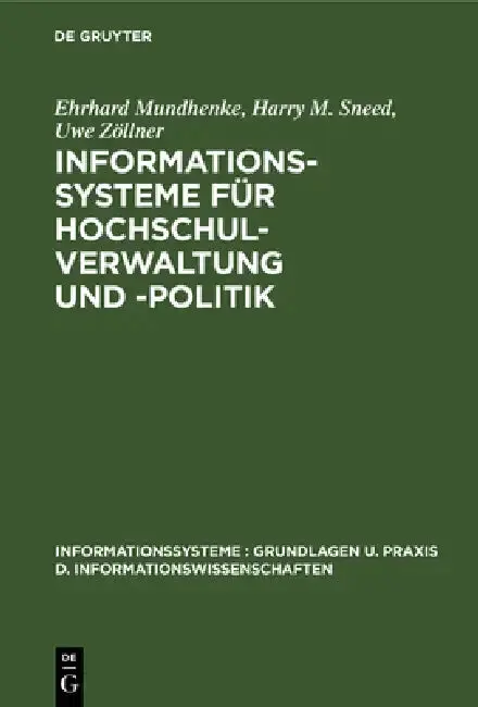 Cover of Informationssysteme Für Hochschulverwaltung Und -Politik