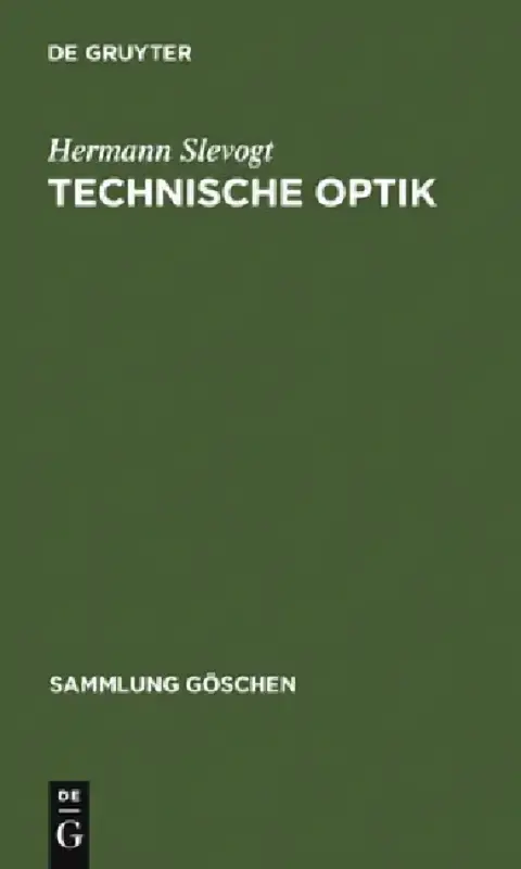 Cover of Technische Optik