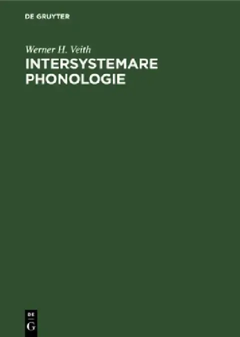 Cover of Intersystemare Phonologie