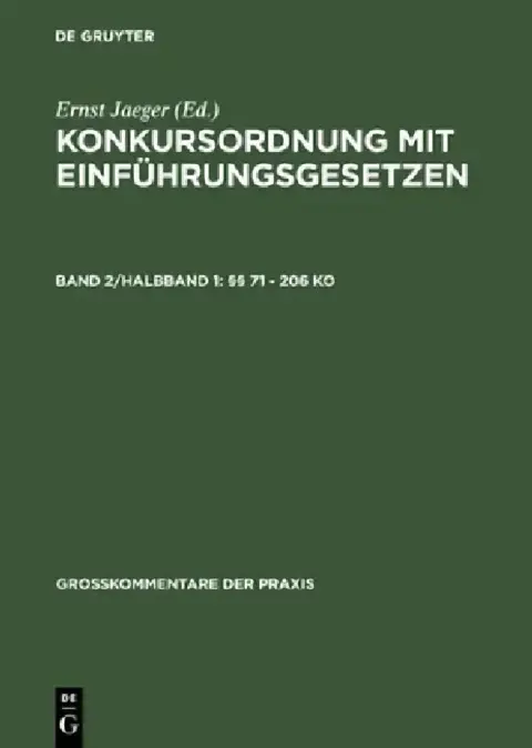 Cover of §§ 71 - 206 Ko