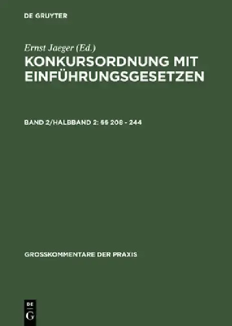 Cover of §§ 208 - 244