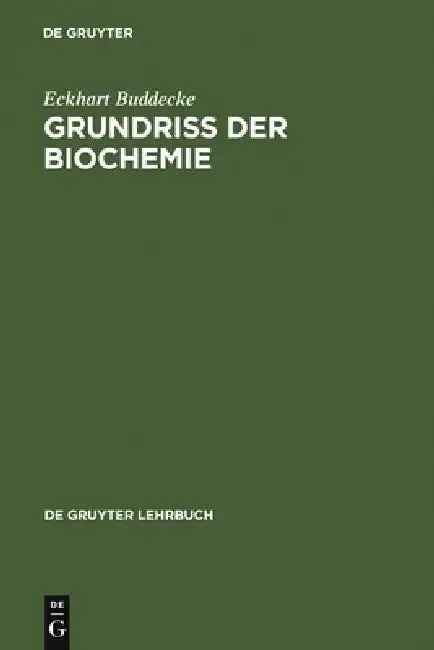 Cover of Grundriss der Biochemie