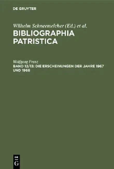 Cover of Die Erscheinungen Der Jahre 1967 Und 1968