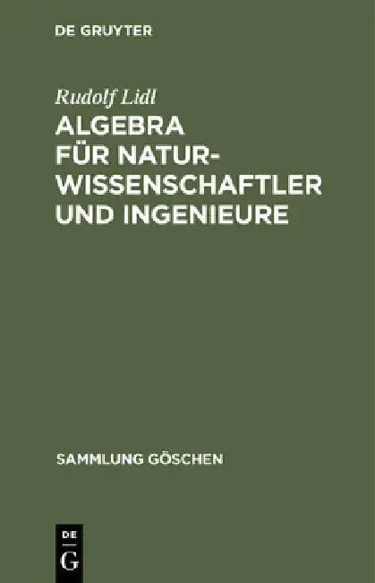 Cover of Algebra Für Naturwissenschaftler Und Ingenieure